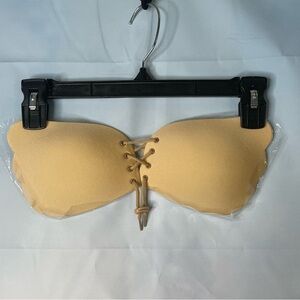 Strapless & Backless Bra with Adhesive Silicone Size C Nude